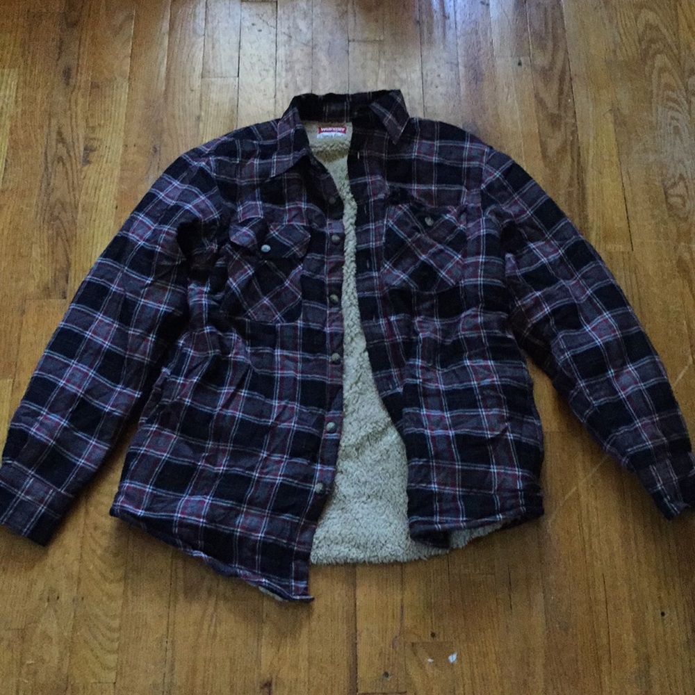 Fleece Lined Men’s Flannel Jacket